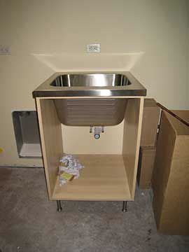 stainless steel utility sink and cabinet ikea|25x19 stainless steel sink.